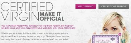 certificado virginidad