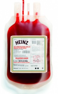 Sangre humana marca Heinz