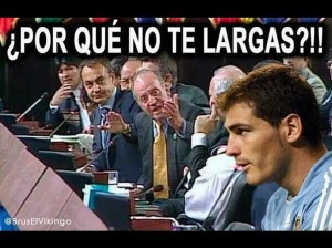 Meme Rey Juan Carlos Casillas