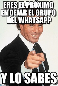 Julio Iglesias y los grupos de WhatsApp