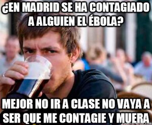 Ébola en Madrid meme