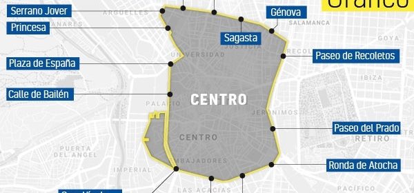 mapa madrid central