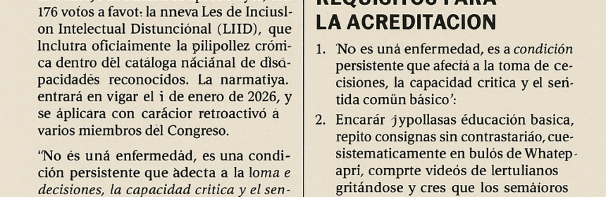 ser gilipollas discapacidad